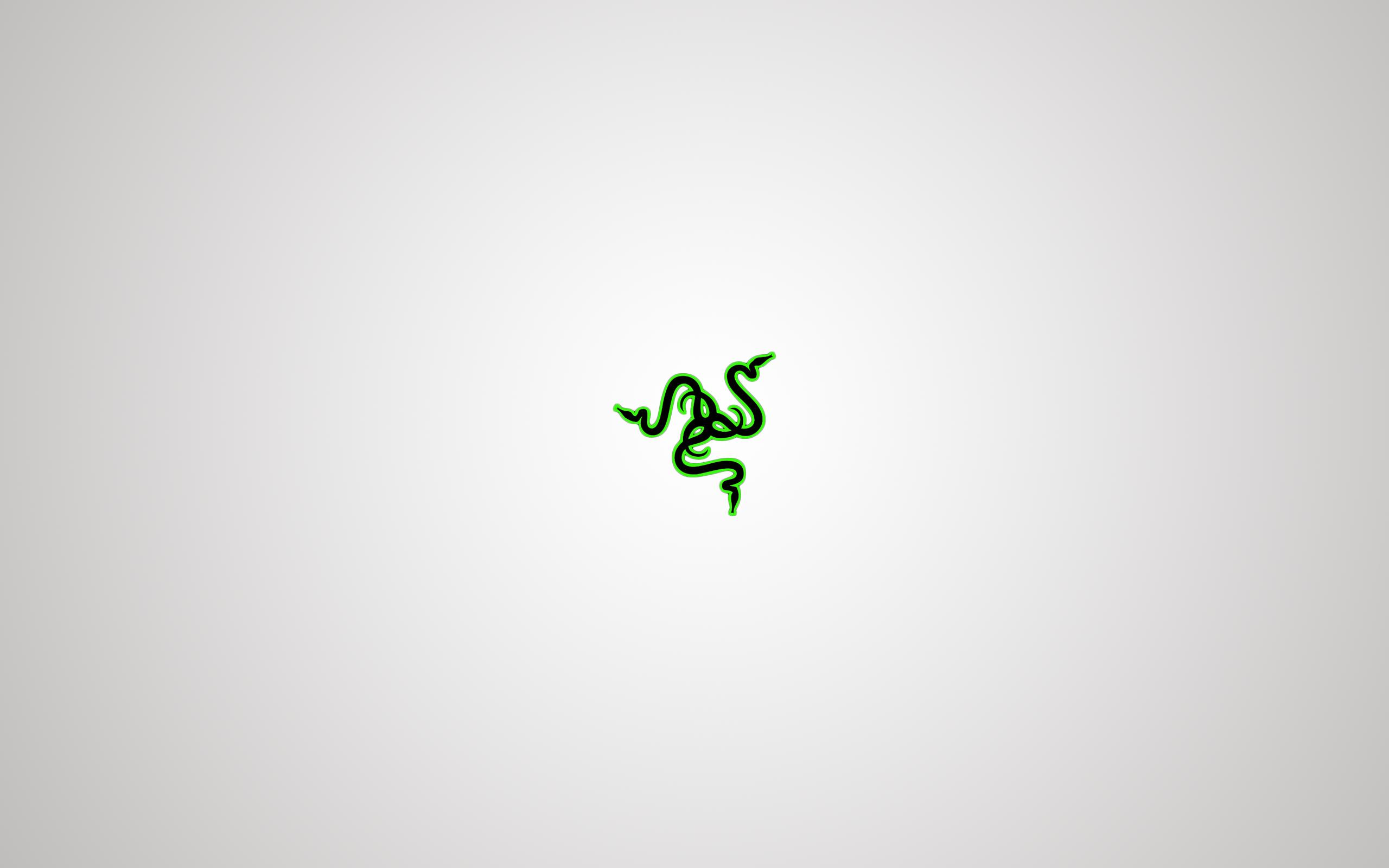 2560x1600 A simple light themed Razer wallpaper I made out out of available