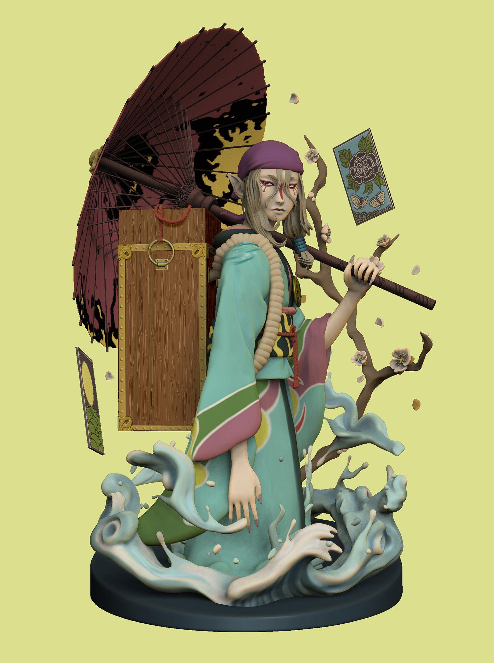 1600x2148 (Mononoke) Medicine Seller Full 3D Sculpt