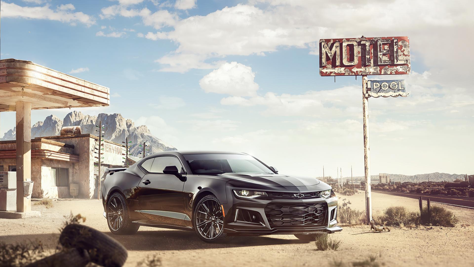 1920x1080 Black Camaro Chrome 4k Laptop Full HD 1080P HD 4k Wallpaper, Image, Background, Photo and Picture