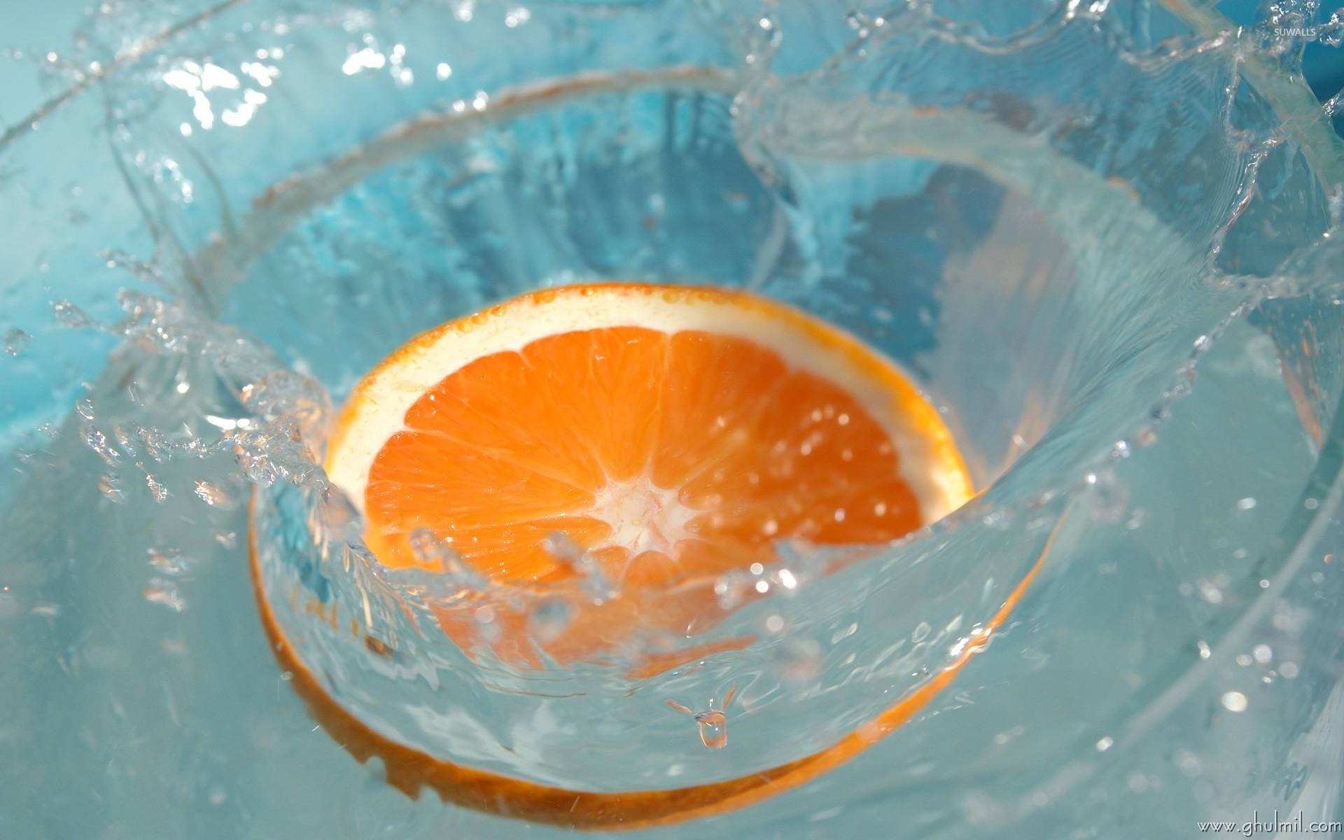 1920x1200 Orange splash wallpaper wallpaper