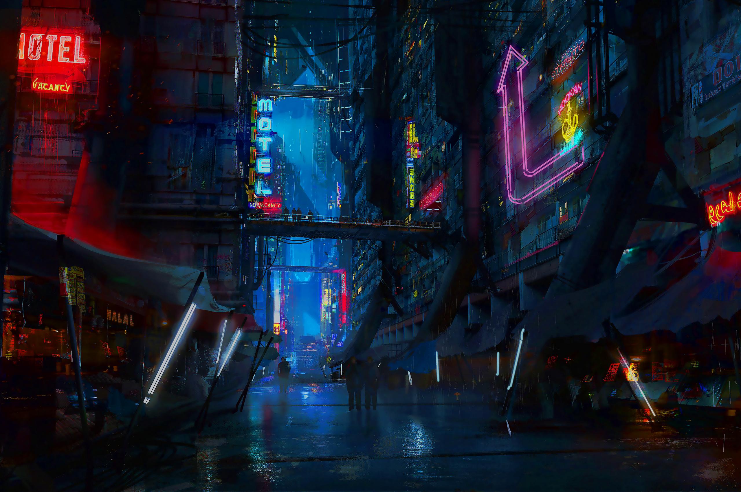 2560x1700 Free download Wallpaper Cyberpunk City Cyberpunk 2077 Cyberpunk Science [3030x1704] for your Desktop, Mobile & Tablet. Explore Cyberpunk Digital Art Wallpaper. Digital Art Background, Digital Art Wallpaper, Awesome Digital Art Wallpaper