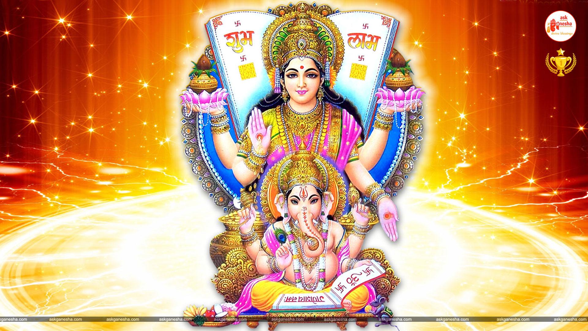 1920x1080 Lakshmi Ganesh Wallpaper [HD]. Download Free Image on Askganesha