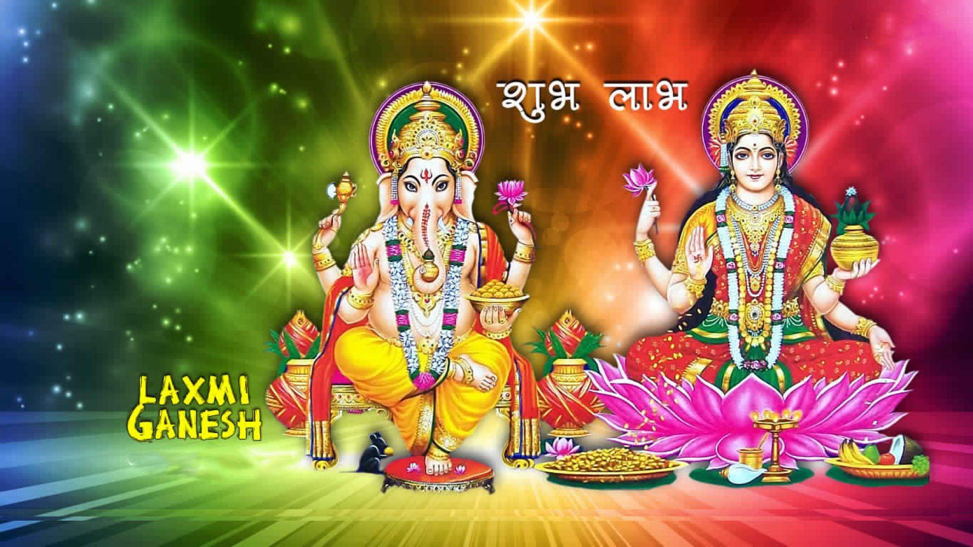 1920x1080 Lakshmi Ganesh Image For Desktop HD Wallpaper