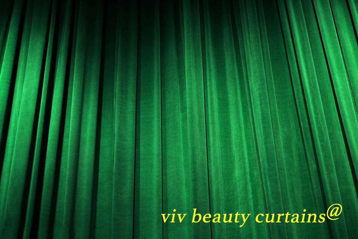 1200x800 Green Velvet Curtain THEATER STAG Studio Noise Sound Reducer Thermal Drape Panel