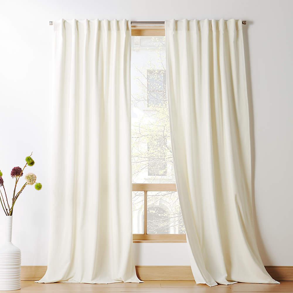1000x1000 Velvet Ivory Curtain Panel 48x108 + Reviews