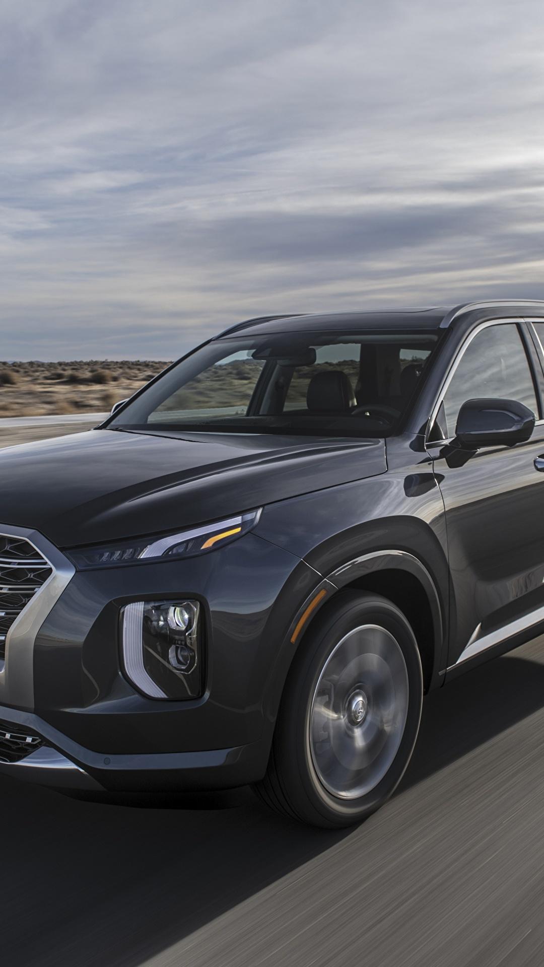 1080x1920 Picture Hyundai Sport utility vehicle palisade Grey riding 1080x1920