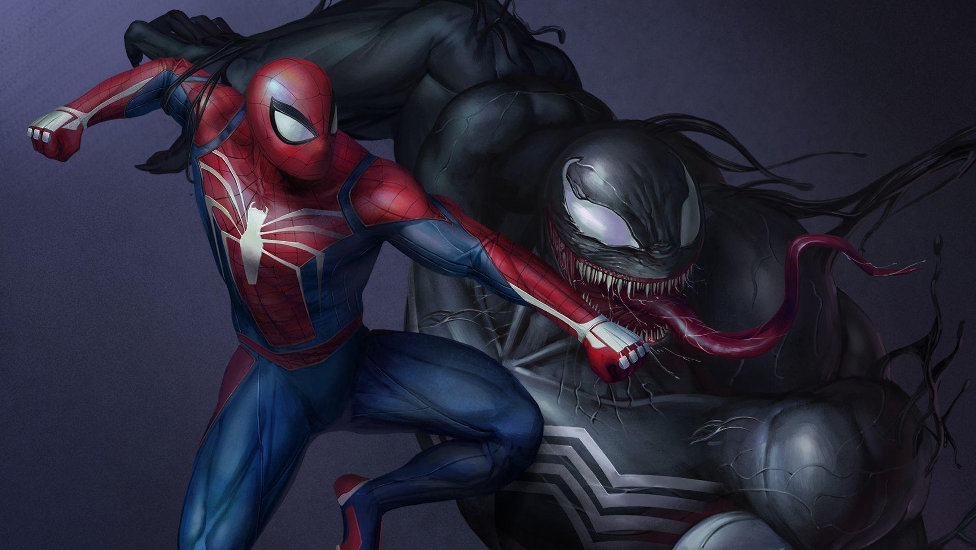 Spider Man Vs Venom Wallpapers Top Free Spider Man Vs Venom Backgrounds Wallpaperaccess 