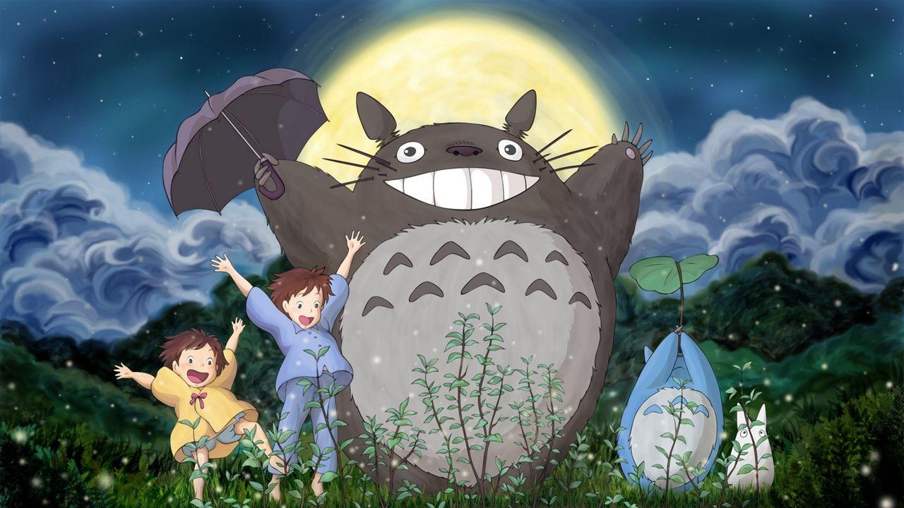 1280x720 Wallpaper ghibli, my neighbor totoro, mei, satsuki, totoro, forest