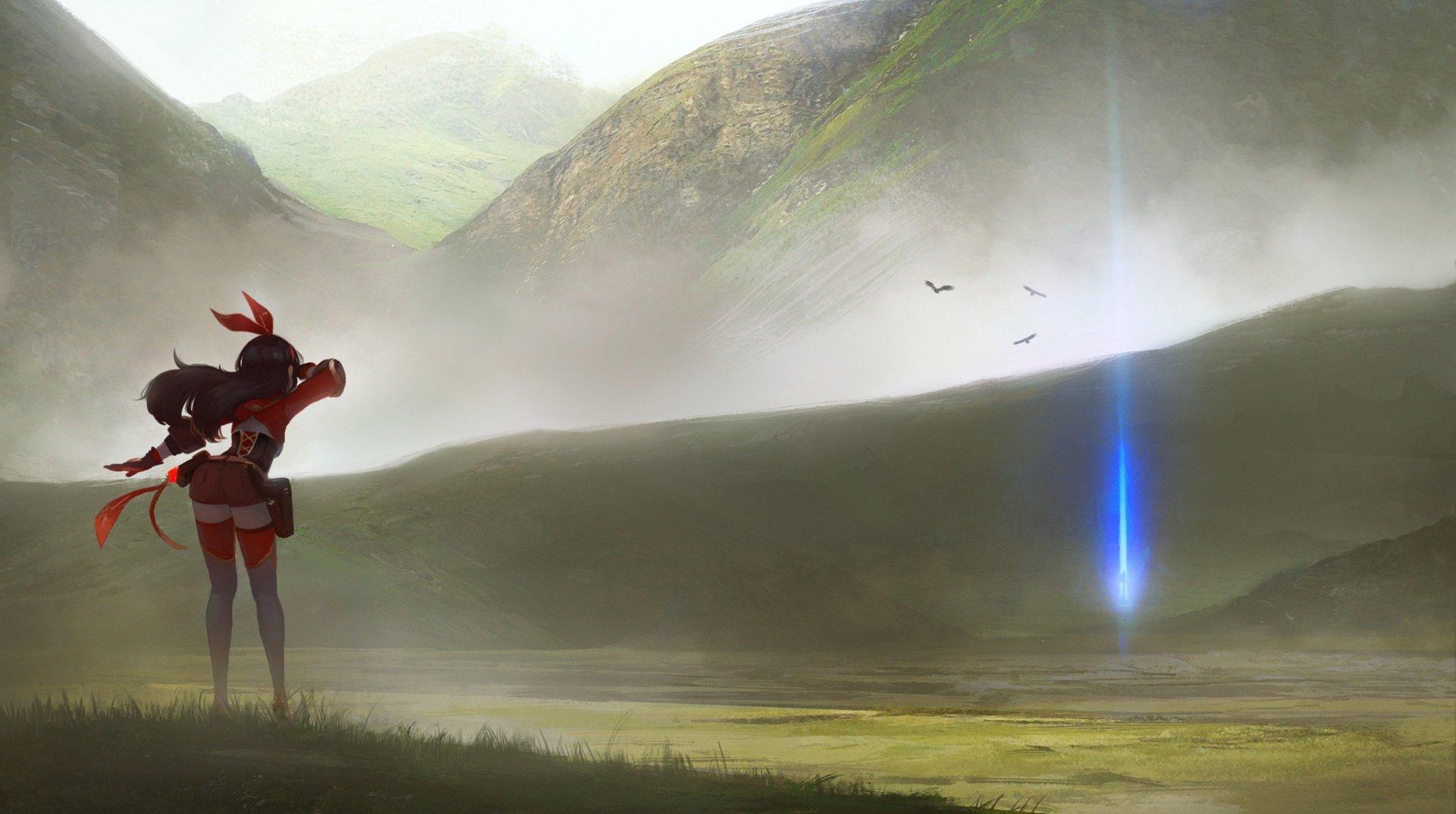 1920x1073 Amber (Genshin Impact) HD Wallpaper and Background Image
