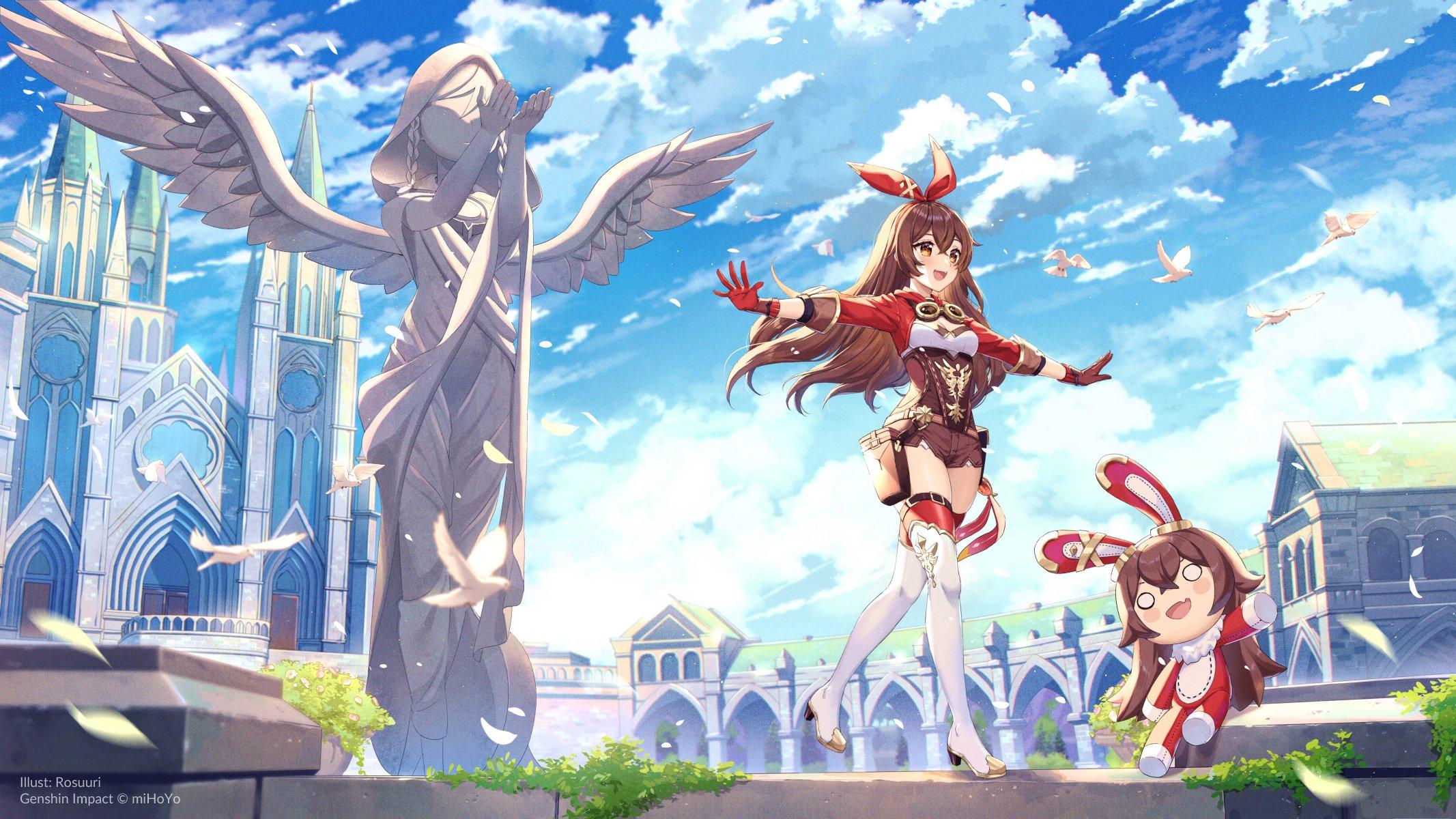 2133x1200 Amber (Genshin Impact) Anime Image Board
