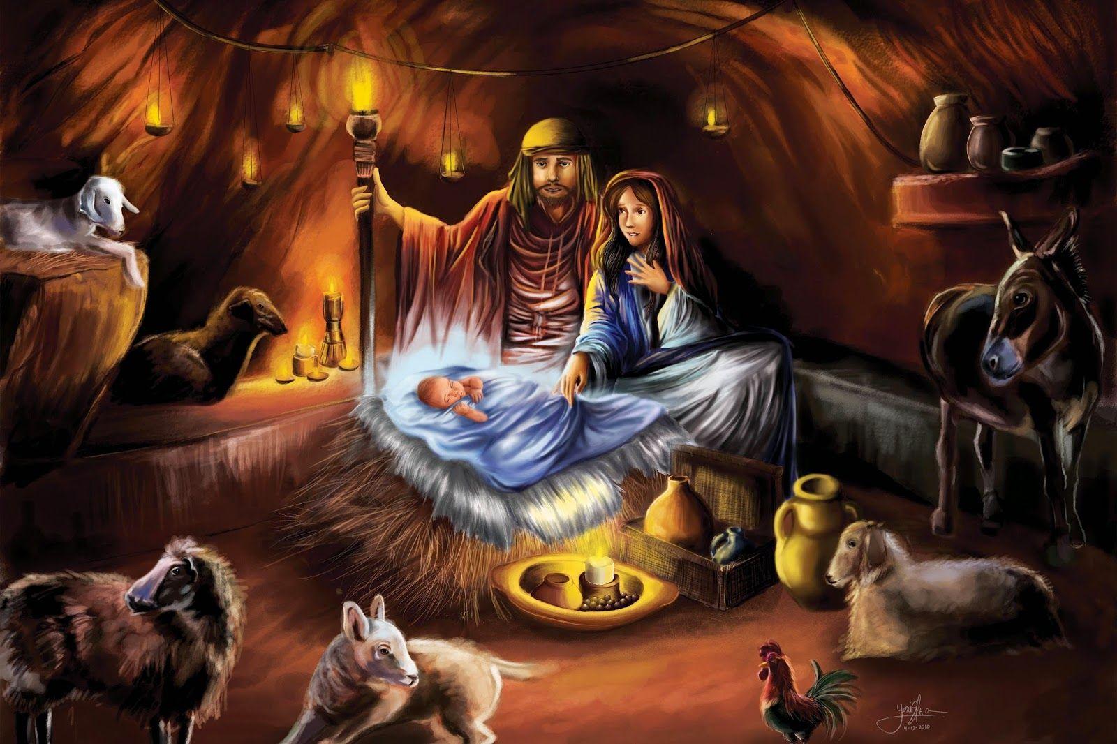 Christmas Jesus Birth Wallpaper