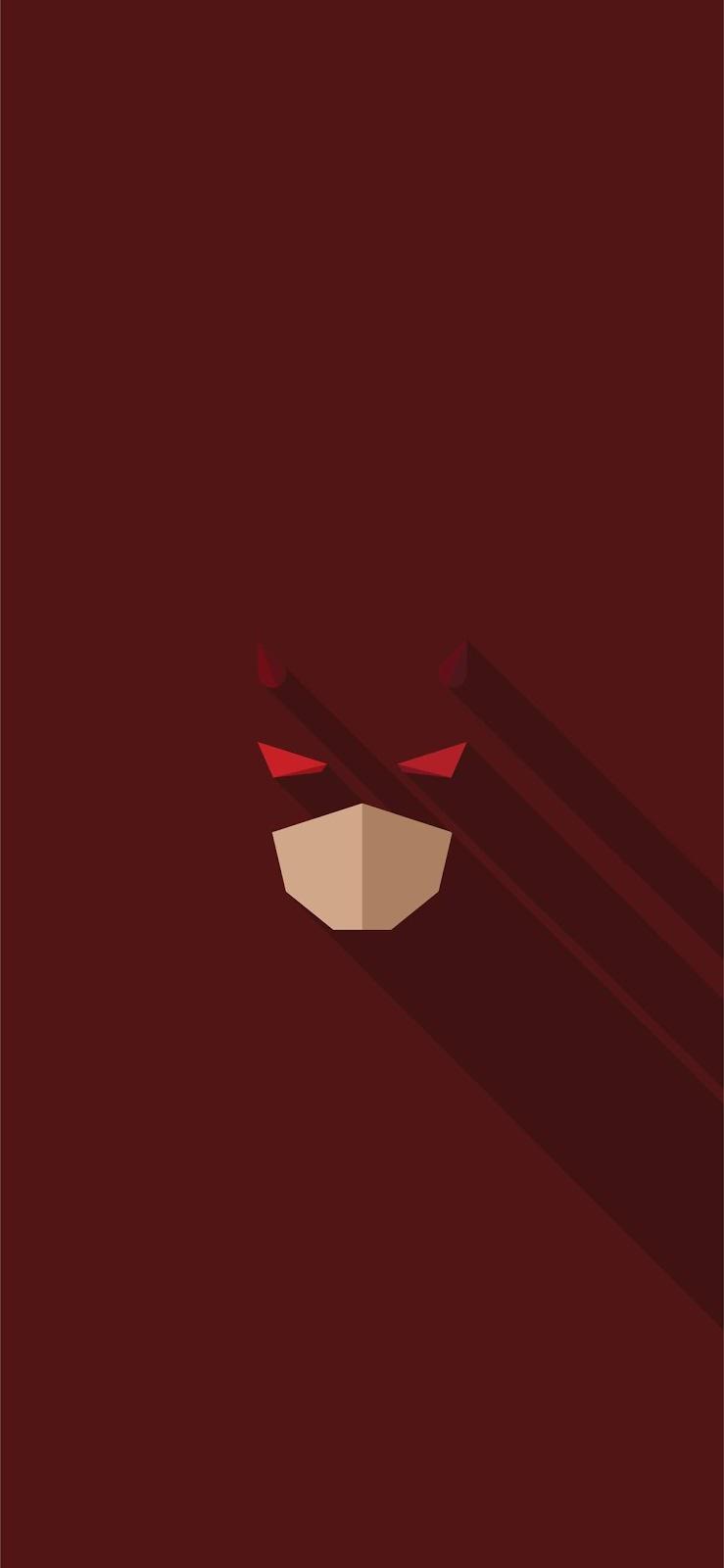 739x1600 Dare Devil Minimal Ultra HD 4k Wallpaper
