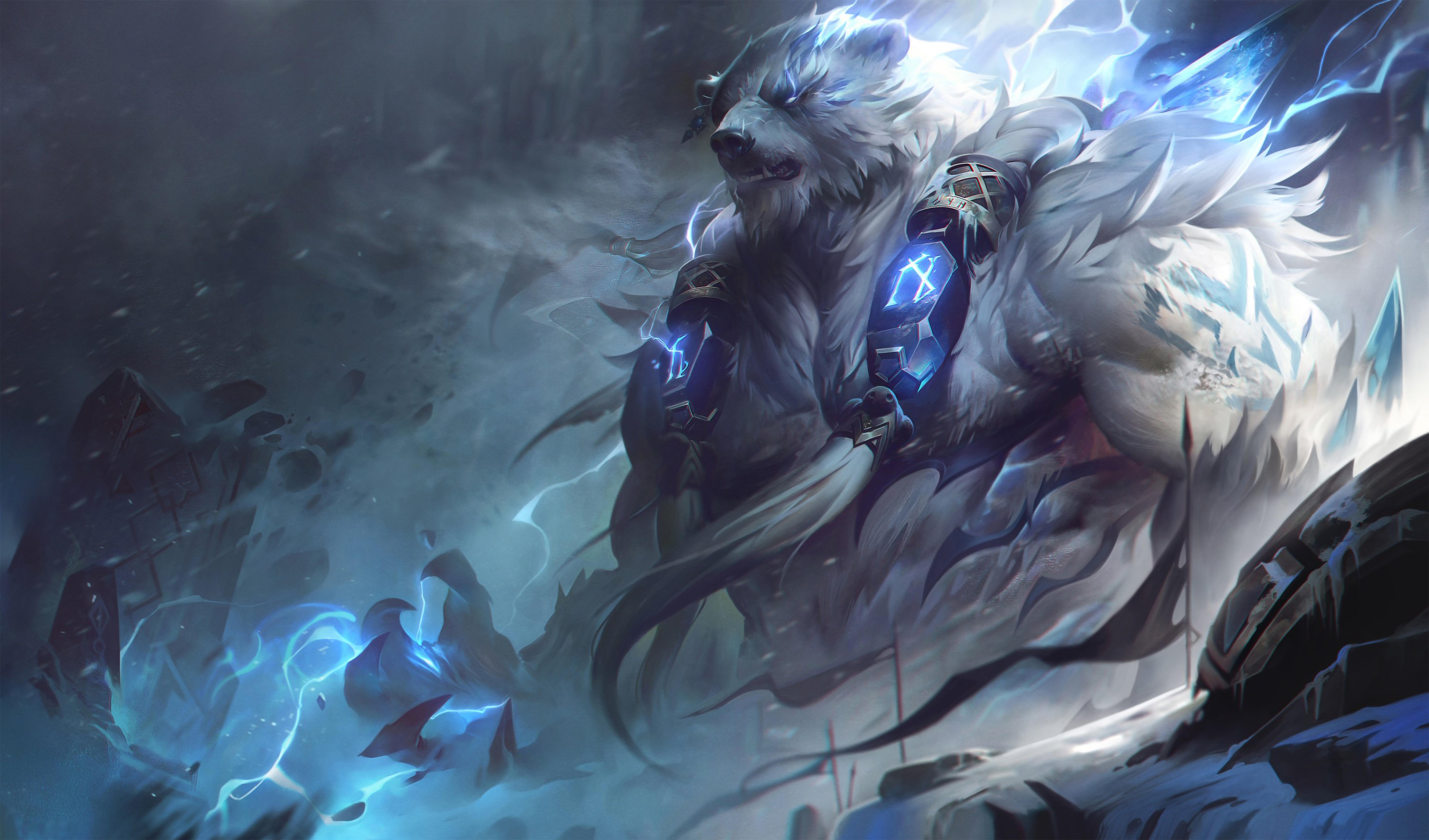 10000x5880 Volibear, The Relentless Storm 8k Ultra HD Wallpaper