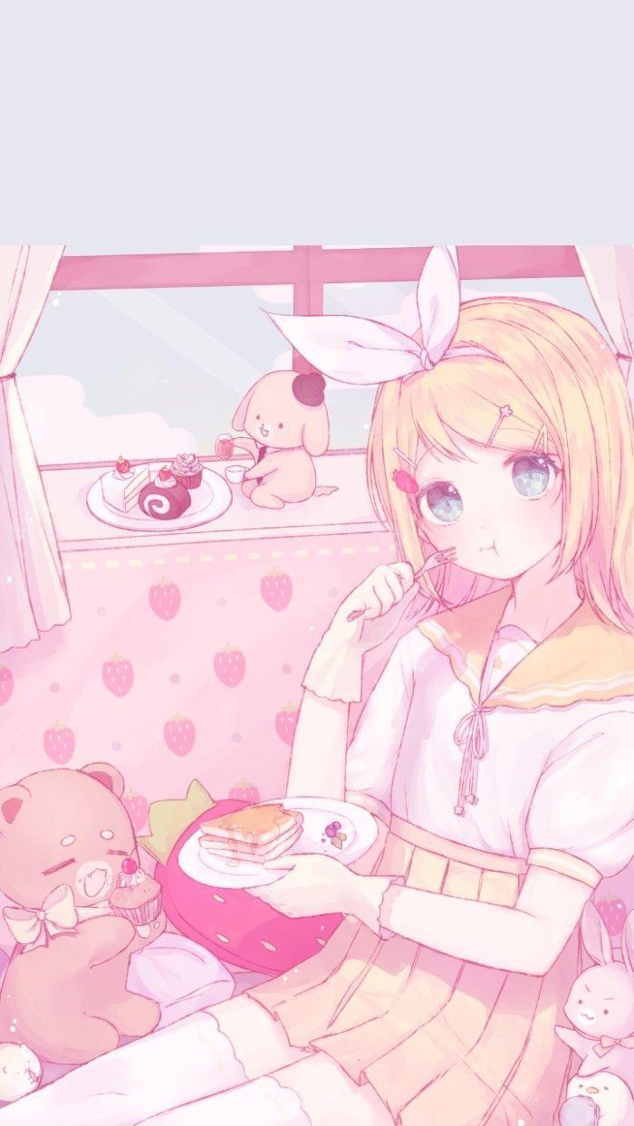 Pin by Pankeawป่านแก้ว on Cute Cartoon | Cute anime wallpaper, Pink wallpaper  anime, Kawaii drawings