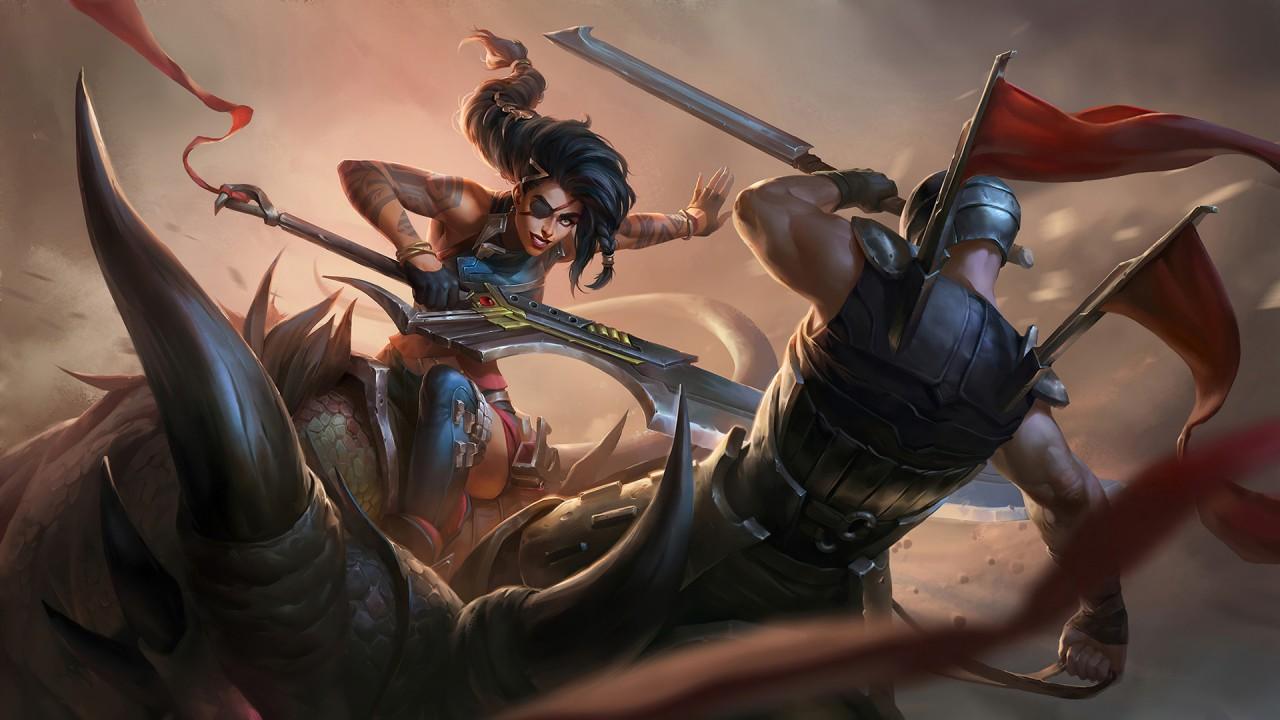 1280x720 Samira Girl Warrior HD League Of Legends Wallpaper