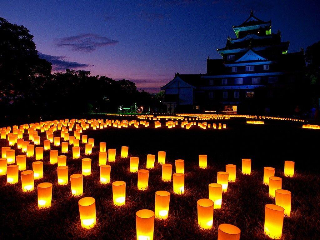 1024x768 Obon Festival Wallpaper 8730
