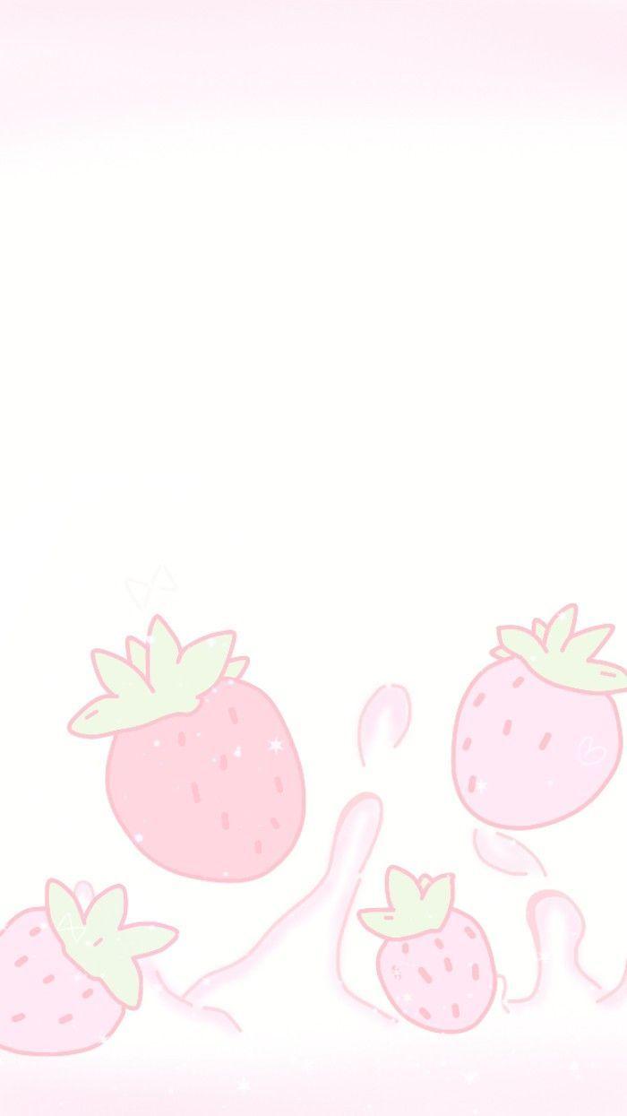 Aesthetic Strawberry Background Tumblr - strawberry milk bag roblox