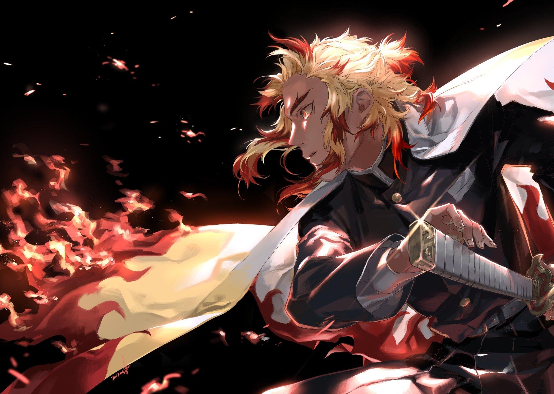 1920x1366 Kyojuro Rengoku HD Wallpaper and Background Image