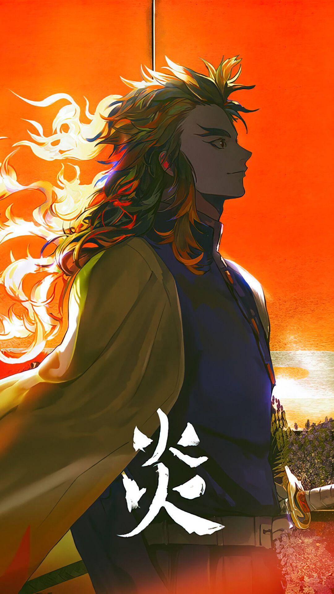1080x1920 Rengoku Wallpaper
