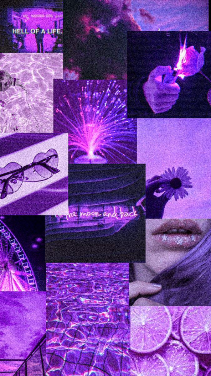 674x1200 Purple vintage wallpaper