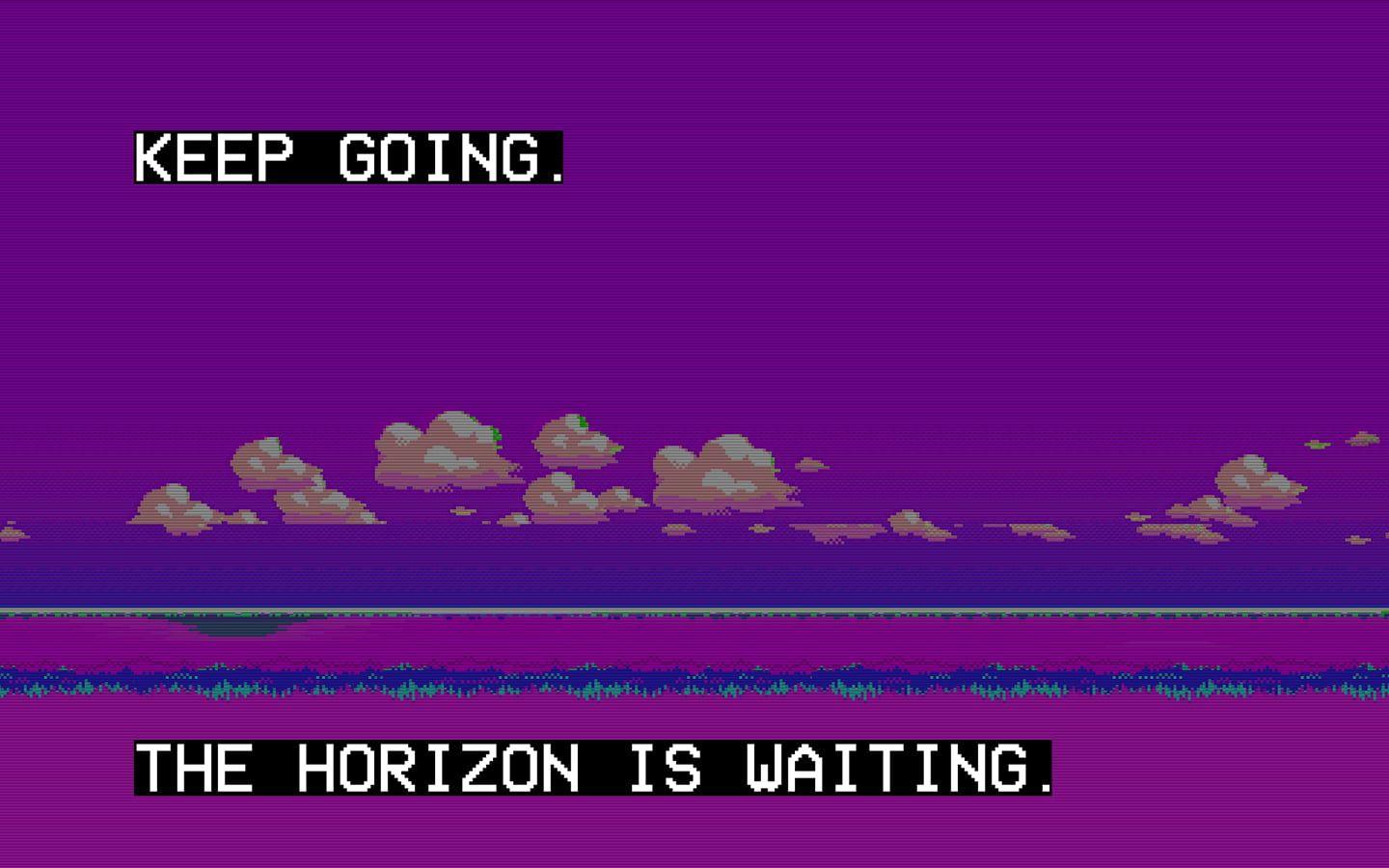 1440x900 Purple Retro Wallpaper