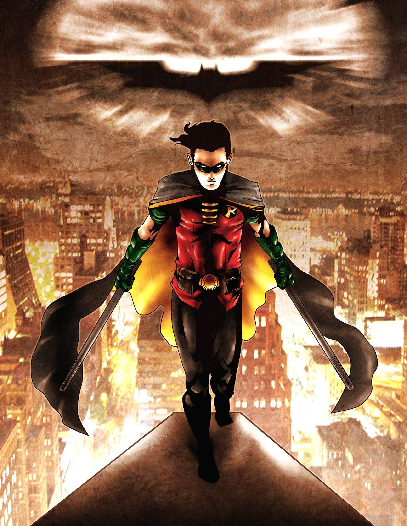 HD wallpaper Batman Bruce Wayne Batgirl Red Hood Tim Drake Nightwing   Wallpaper Flare