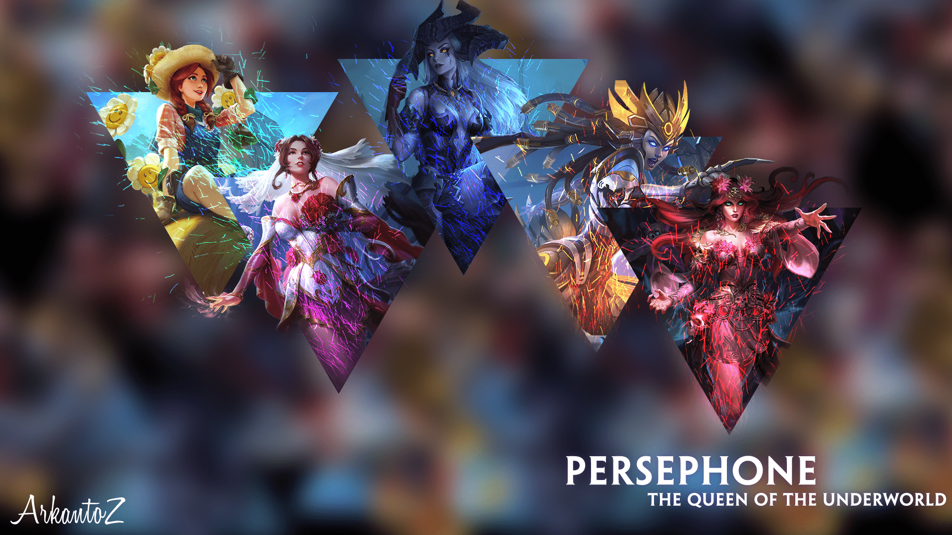 1920x1080 Persephone The Queen of the Underworld Wallpaper