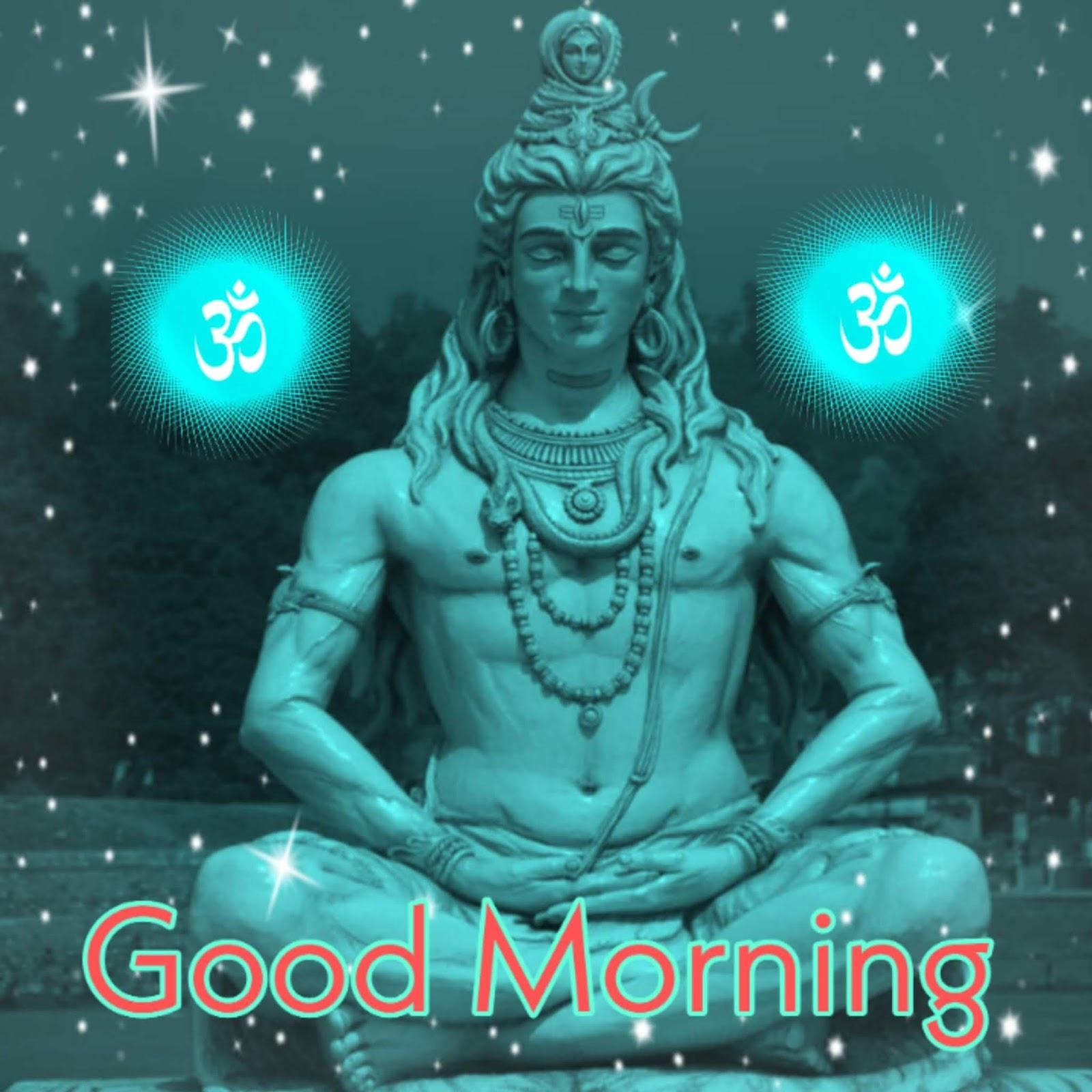 1600x1600 Good morning lord shiva image with shubh somvar picture wallpaper download wishes image