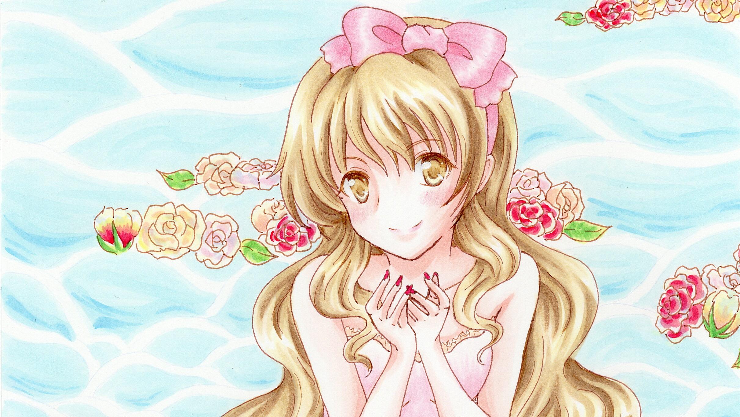 2423x1364 Kaga Kouko HD Wallpaper