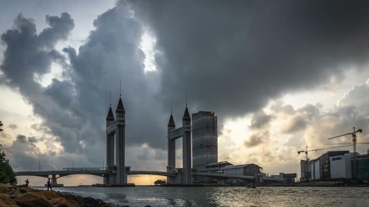 1280x720 Terengganu Drawbridge Timelapse