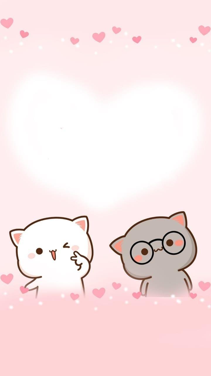 720x1280 Mochi Mochi Peach ideas. chibi cat, cute anime cat, cute cartoon image