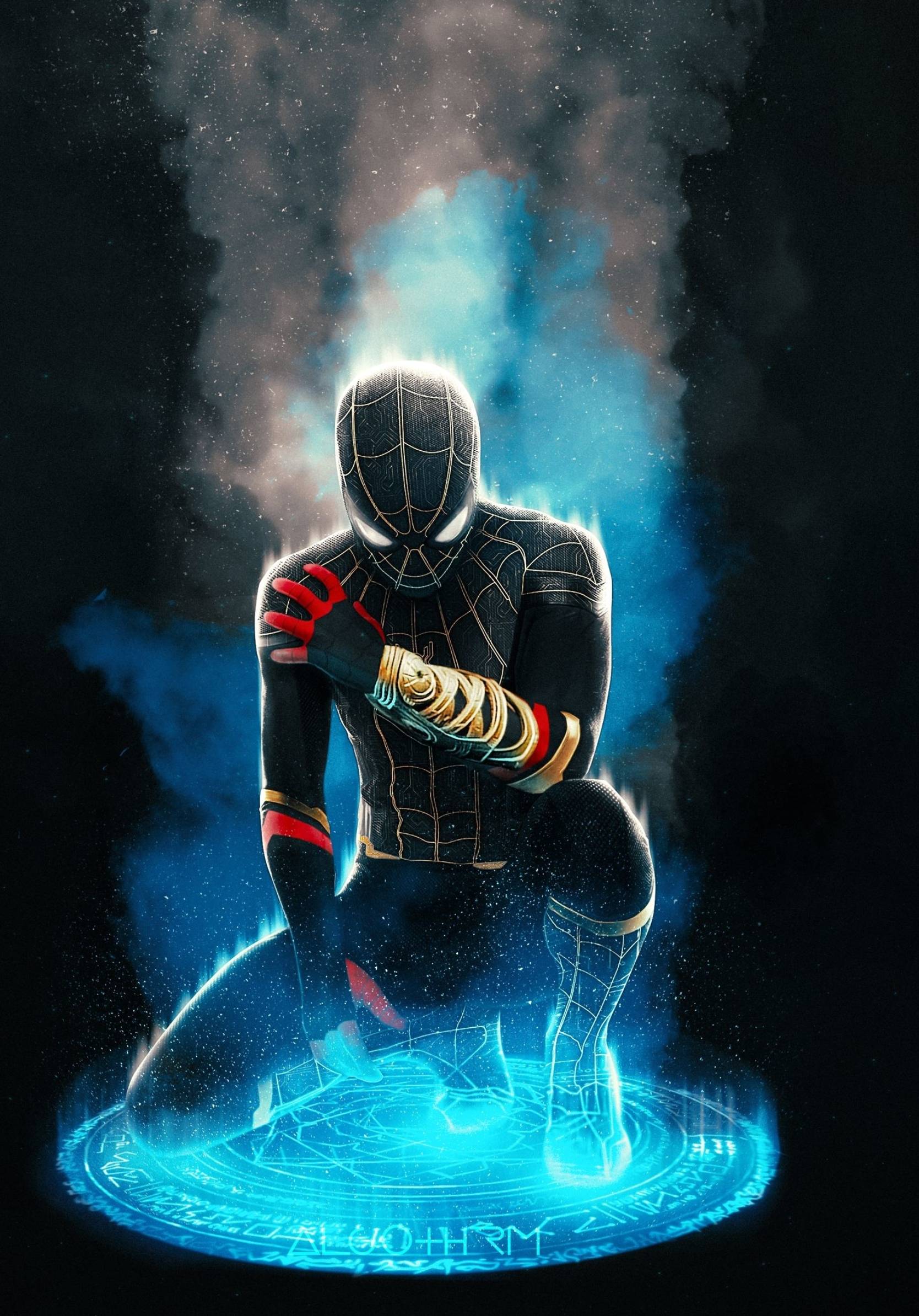 1668x2388 Spider Man Gold Black Suit 1668x2388 Resolution Wallpaper, HD Minimalist 4K Wallpaper, Image, Photo And Background