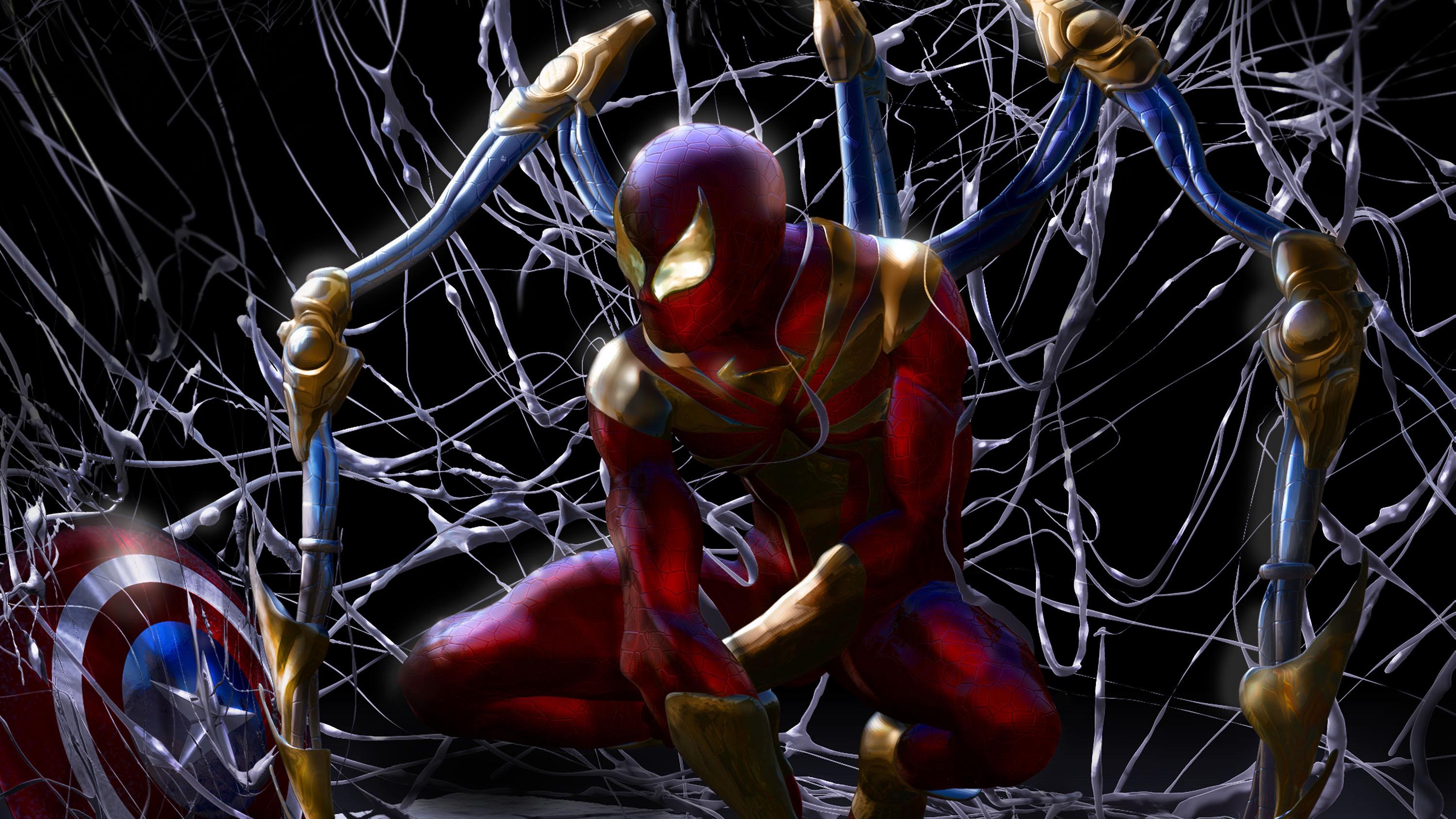 3000x1688 Red And Gold Spiderman, HD Superheroes, 4k Wallpaper, Image, Background, Photo and Picture