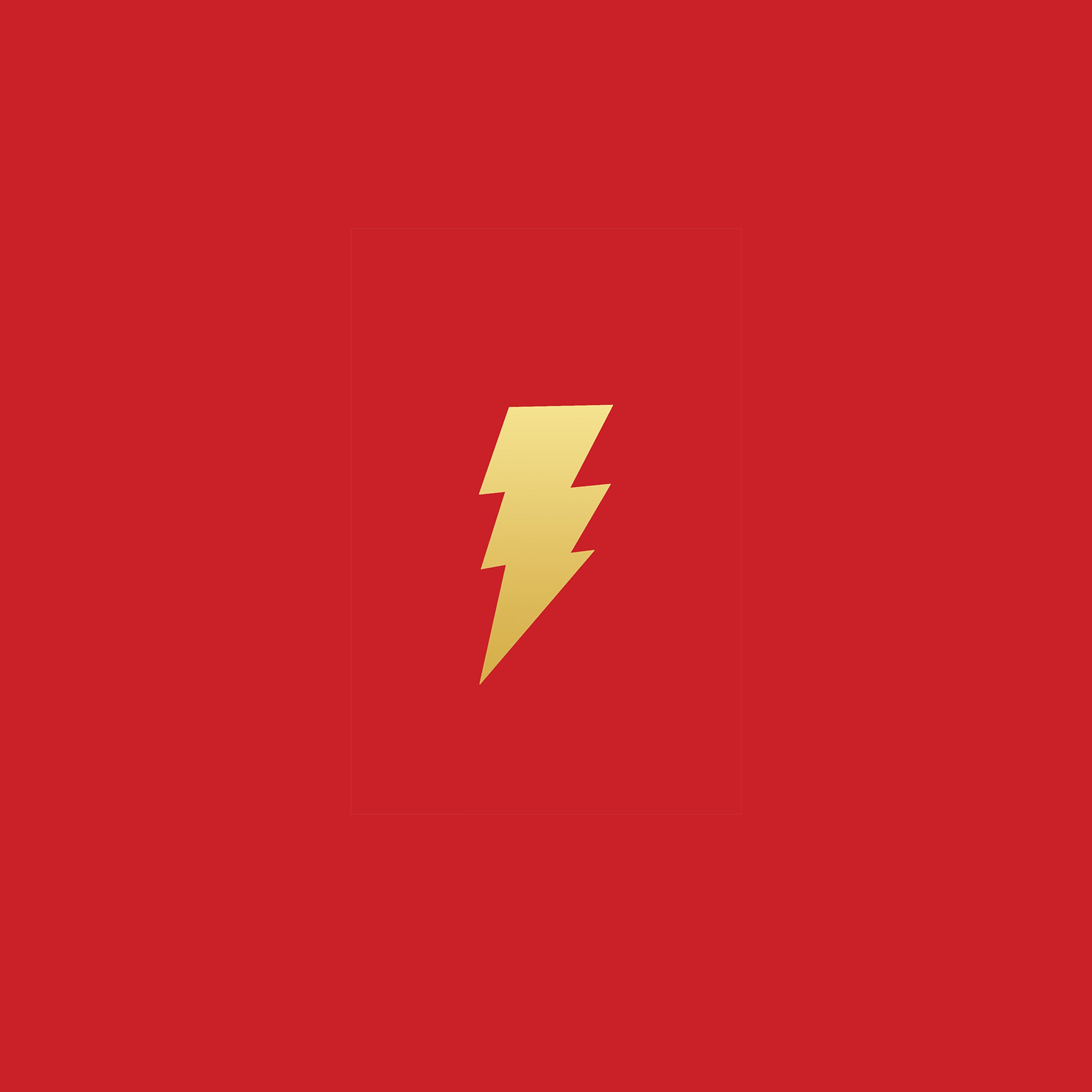 2732x2732 Thunder Bolt Minimal Logo Art