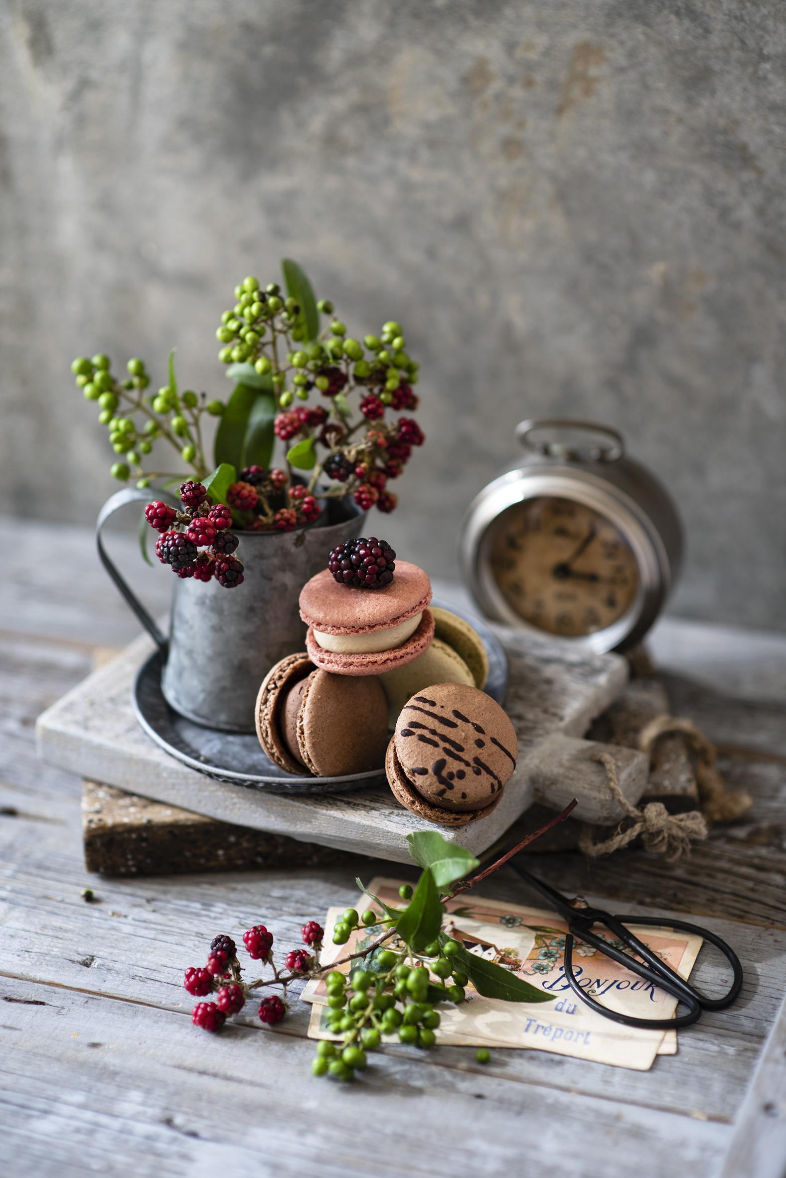 1577x2362 Picture Macaron Food Berry Branches Still Life Wood Planks