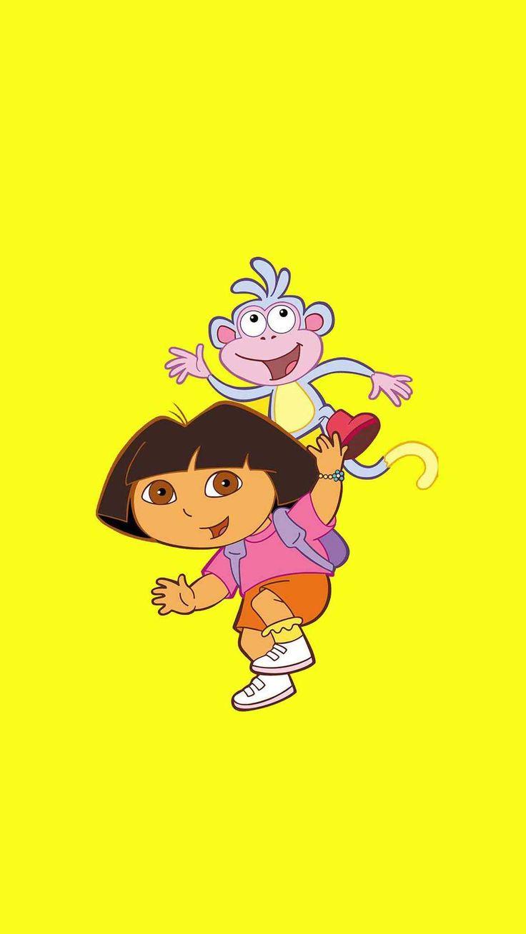 736x1308 Dora Wallpaper Discover more Anime, Boots Monkey, Cartoon, Dora, Dora and Friends wallpaper.. Dora wallpaper, Dora and friends, Friends wallpaper