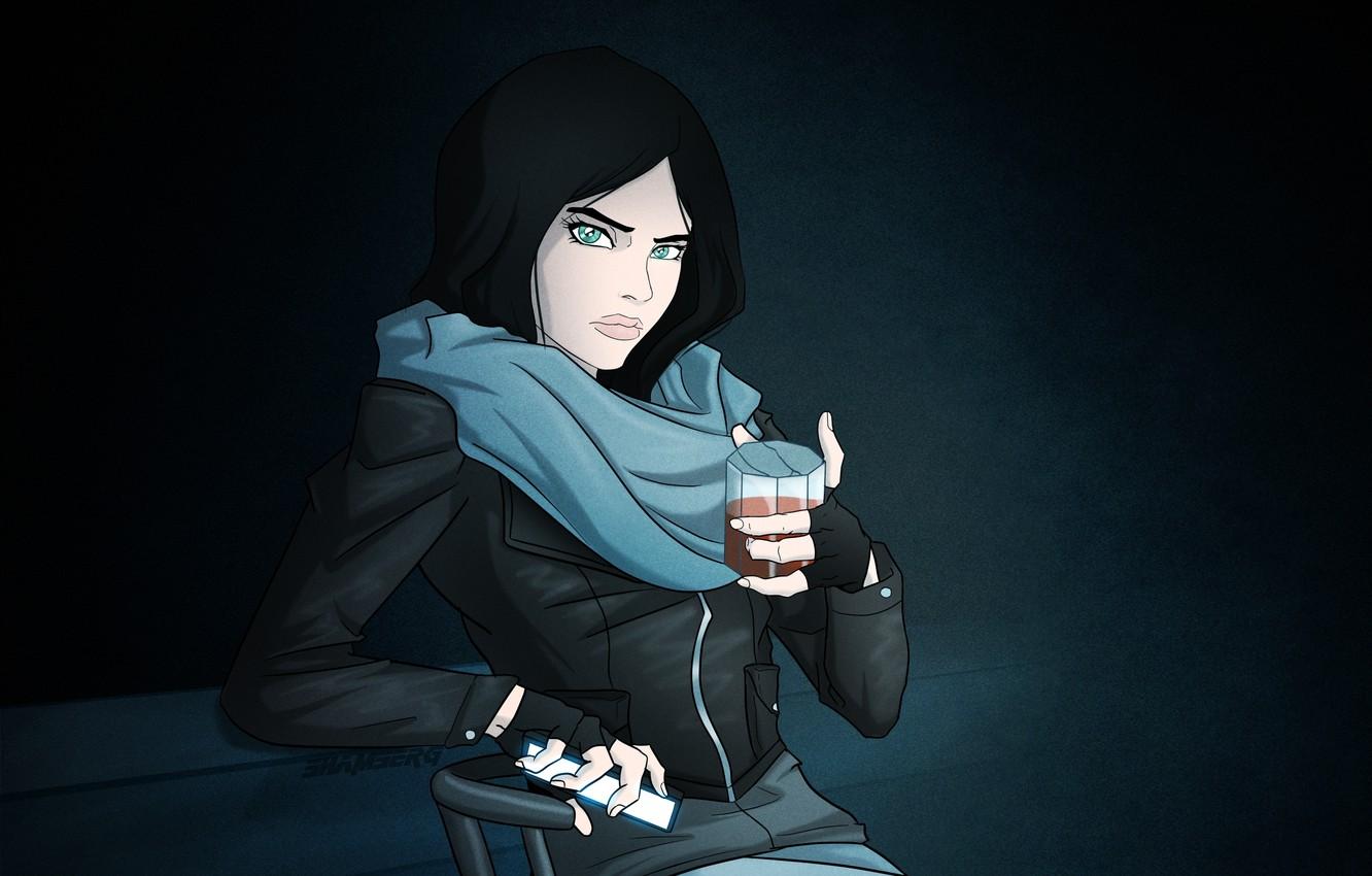 1332x850 Wallpaper girl, art, the series, detective, marvel, netflix, Jessica Jones image for desktop, section фильмы