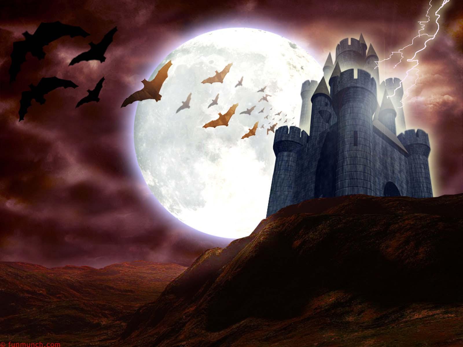 1600x1200 Horror Creepy Spooky Scary Halloween Castle Wallpaper:1600x1200