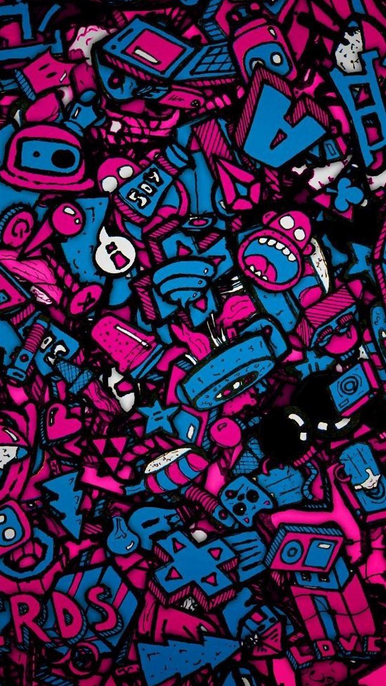 750x1334 Valentines Day Love Nerds iPhone Wallpaper Free Download