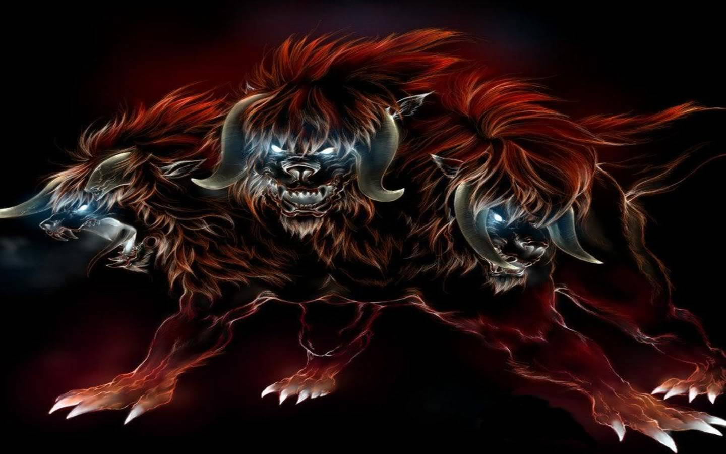 1440x900 Free download Cerberus Illustration Mythical Creatures Wallpaper [1440x900] for your Desktop, Mobile & Tablet. Explore Mythical Wallpaper. Mythical Creatures Wallpaper, Greek Mythology Wallpaper, Cyclops Wallpaper