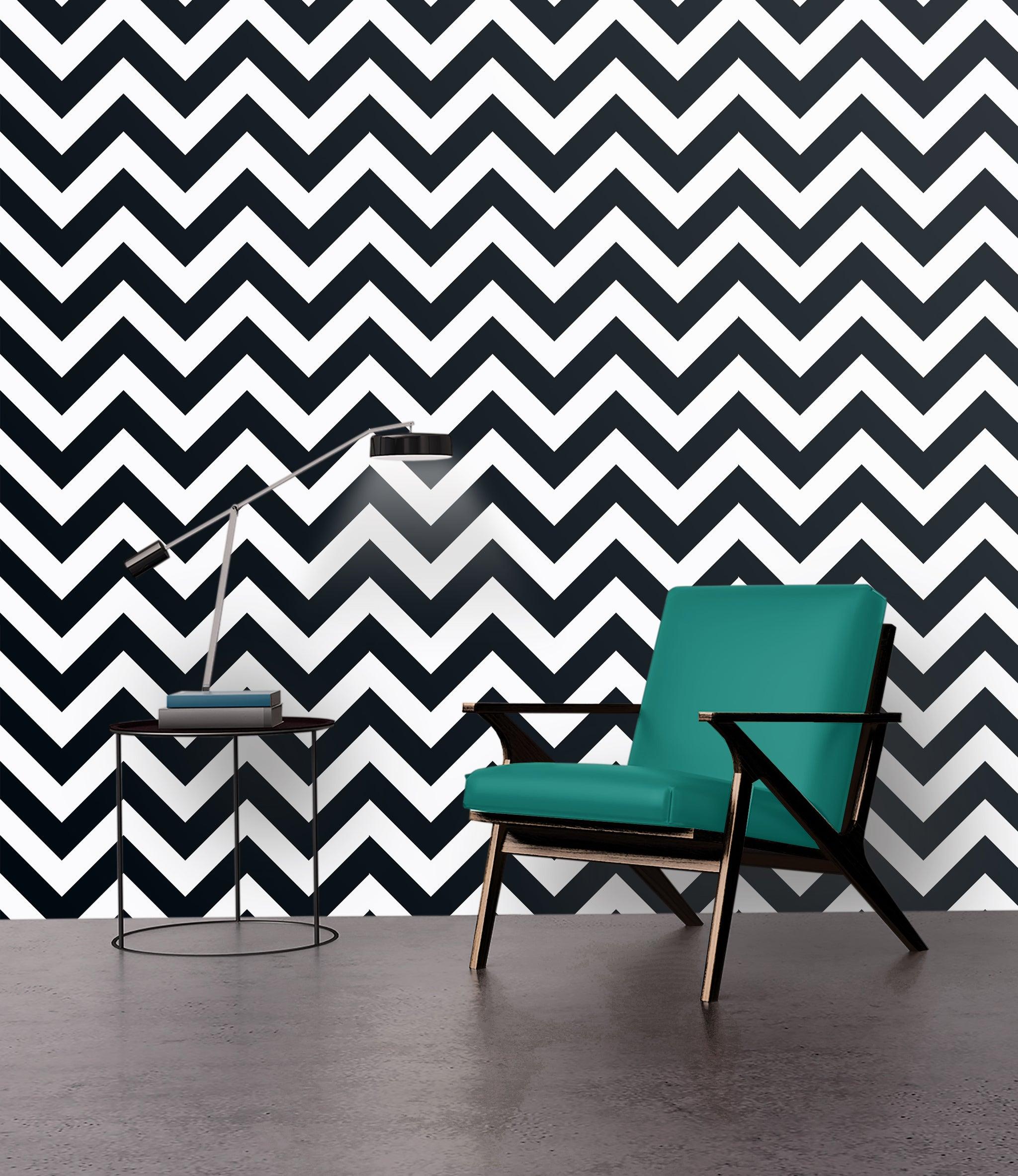 2048x2364 Black & White Chevron Stripes