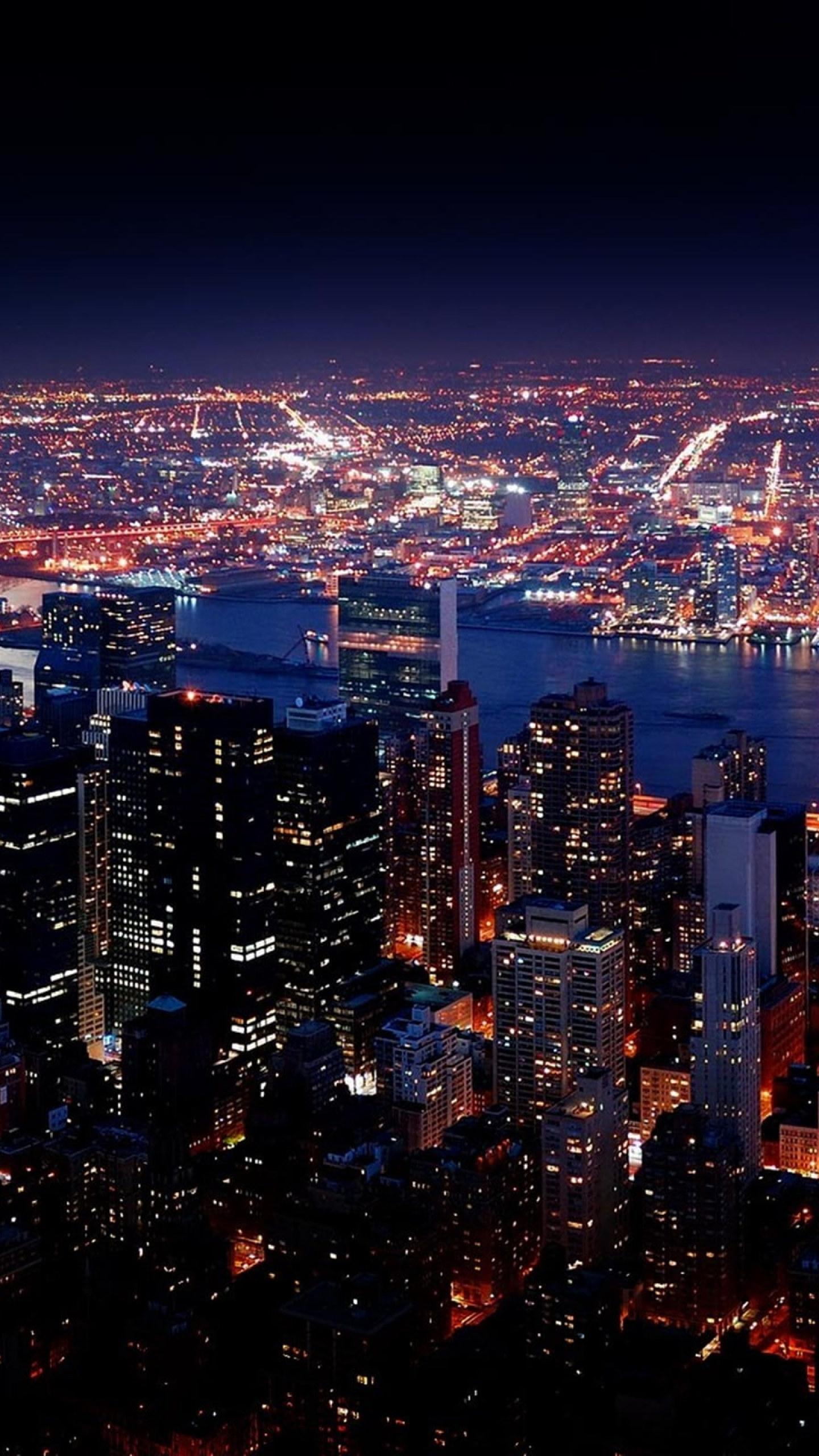 1440x2560 New York City Night View HD Wallpaper • Wallpaper For You