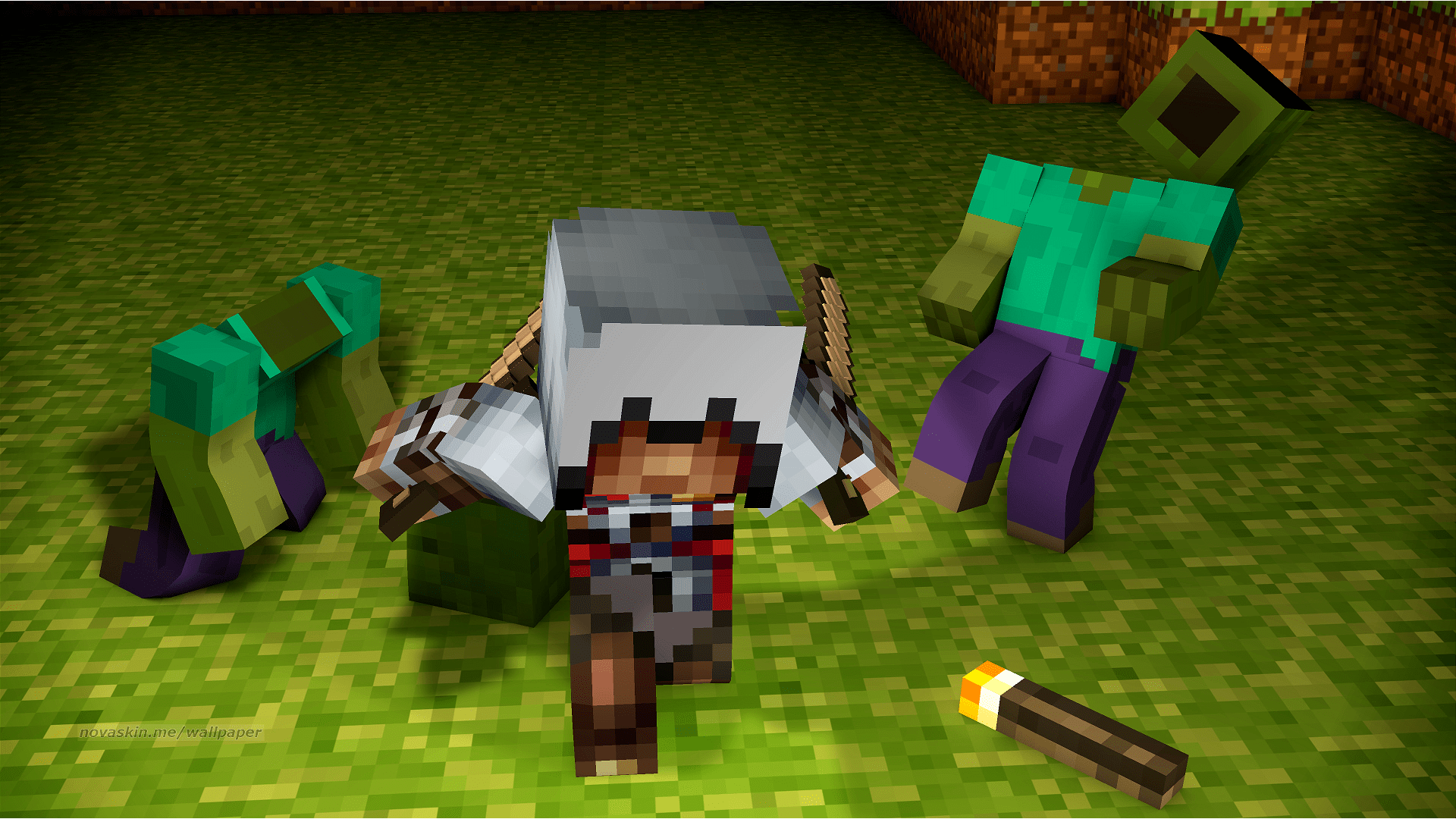 1920x1080 Minecraft People Wallpaper