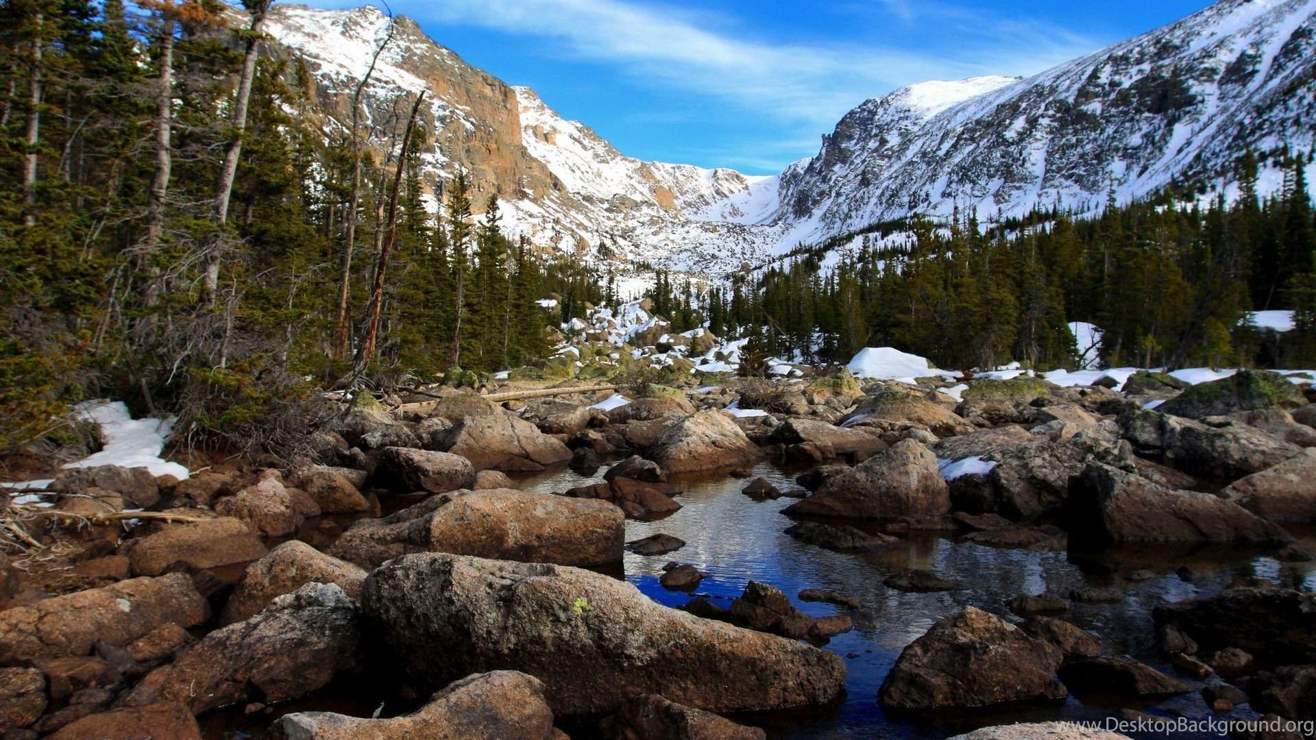 1920x1080 Mountain River In The Late Winter Wallpaper 27684 Desktop Background