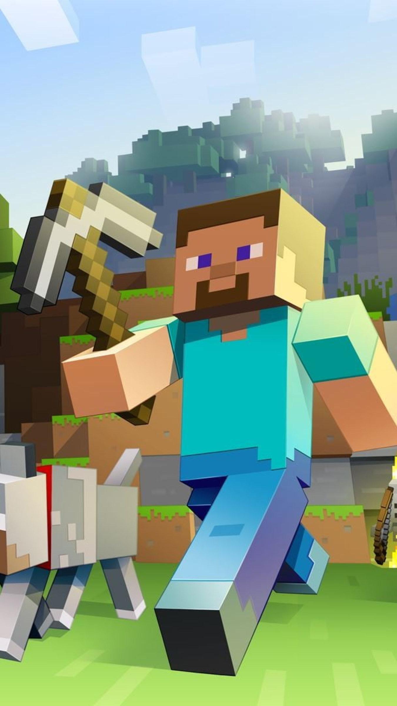 1350x2400 Minecraft Wallpaper, Video Games, Pixels, Architecture, Large Group Of Objects • Wallpaper For You
