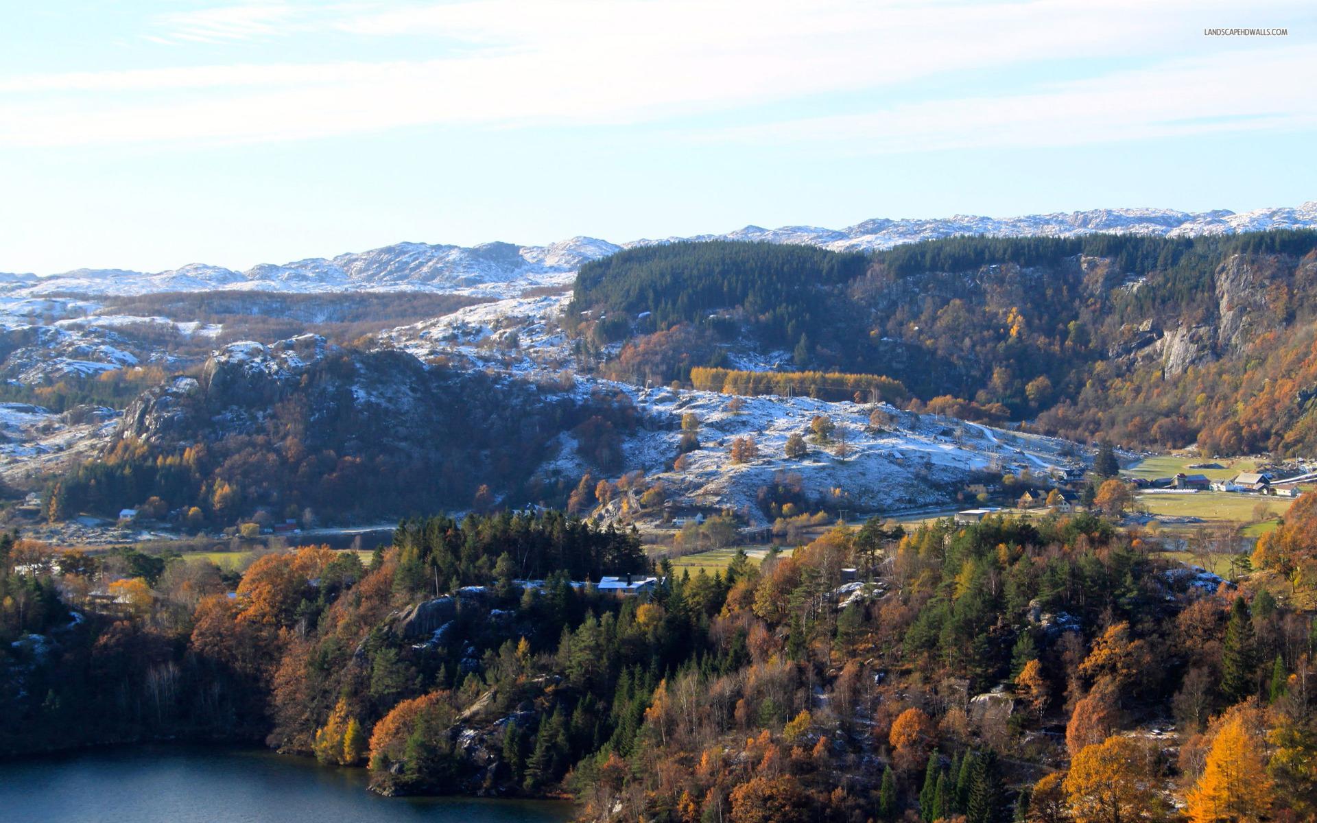 1920x1200 Late Autumn Early Winter Lake wallpaper. Late Autumn Early Winter Lake