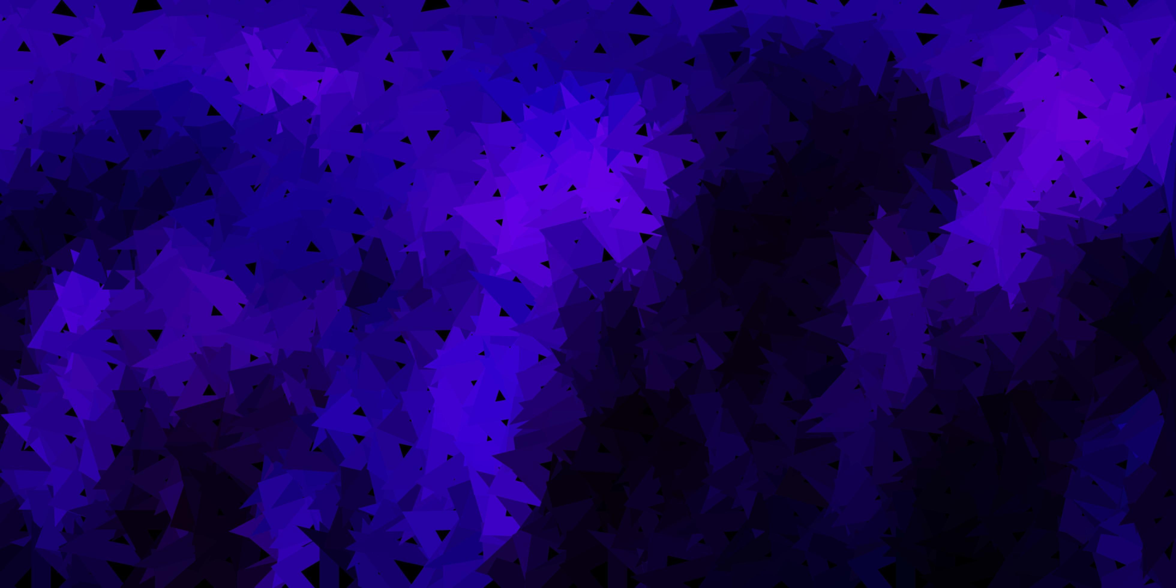 3920x1960 Dark purple vector triangle mosaic wallpaper