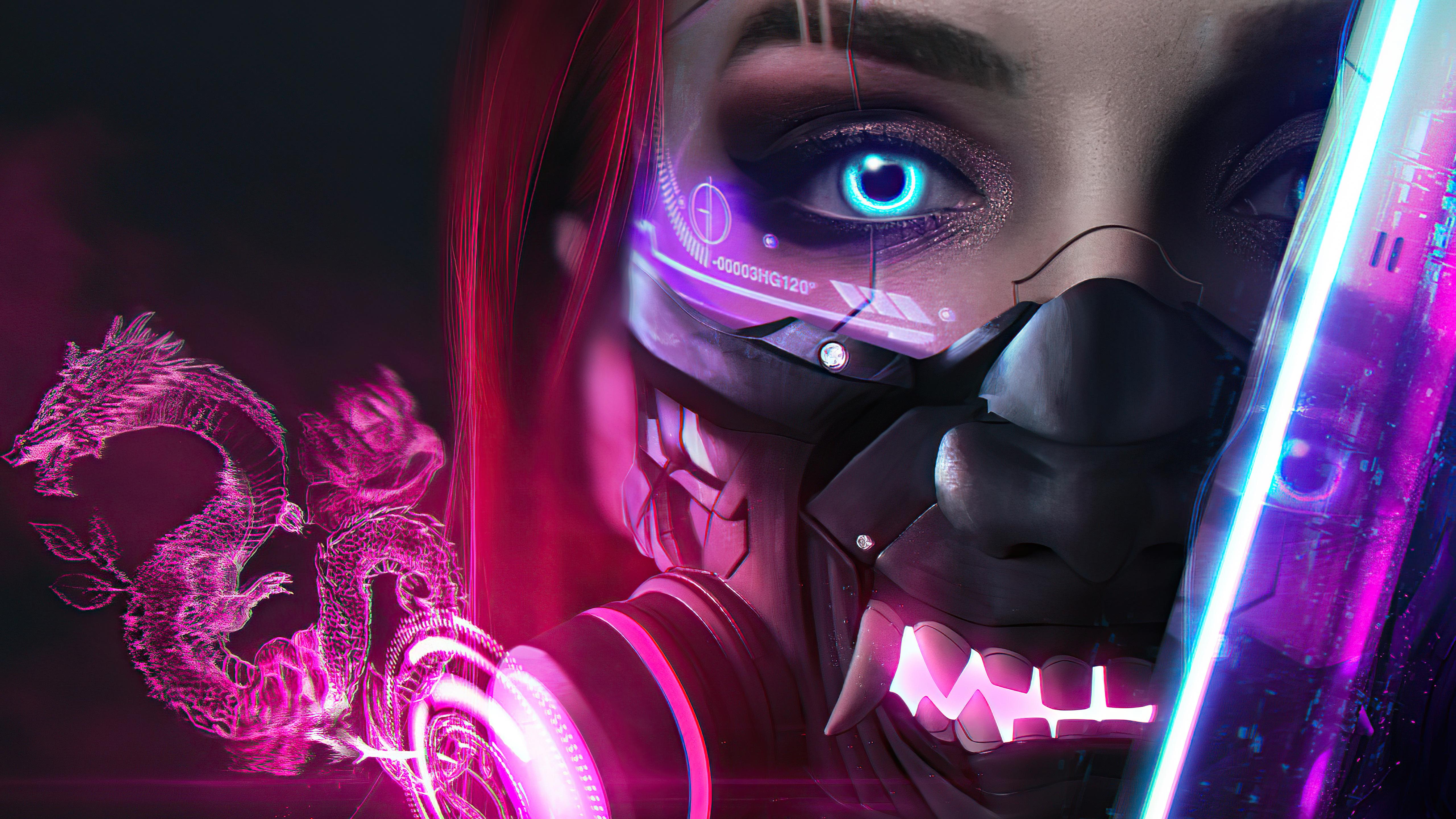 5120x2880 Oni Girl, HD Artist, 4k Wallpaper, Image, Background, Photo and Picture