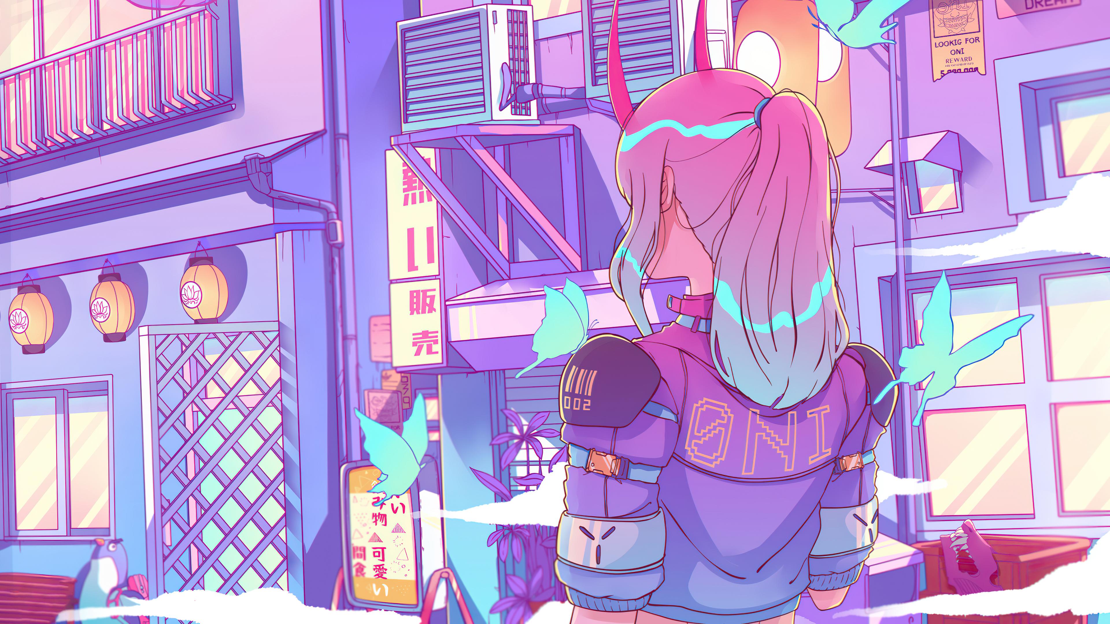 3840x2160 Oni City Girl 4k HD 4k Wallpaper, Image, Background, Photo and Picture
