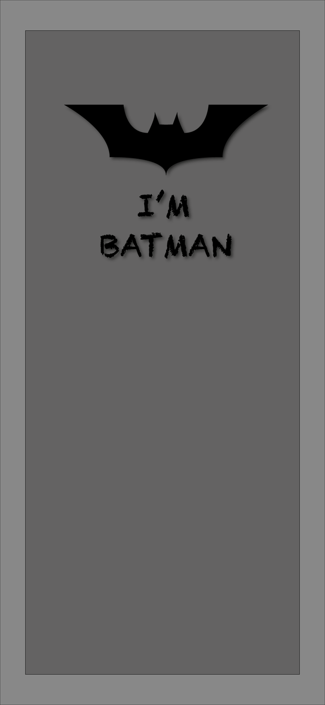 640x1387 A minimalistic Batman wallpaper I made for one plus 7
